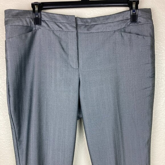 Worthington Modern Fit Women's Gray Dress Pants Sz 16P - Picture 2 of 13